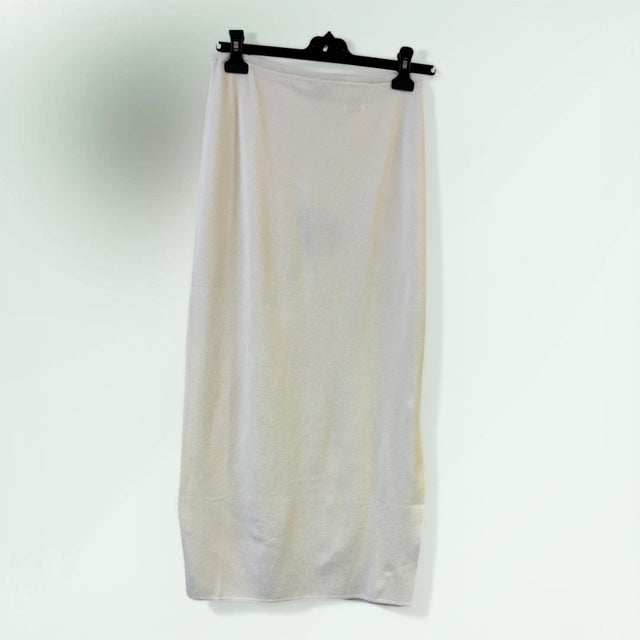 Long Knitted Skirt with Side Slit