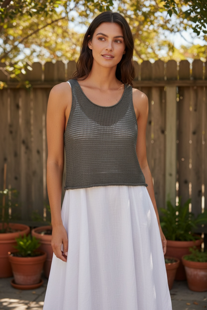 Open Weave Tank Top