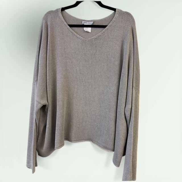 Drapey V Neck One Size Sweater