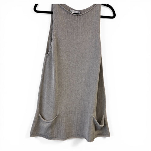 A-Line Knitted Tabard with Droop Pockets