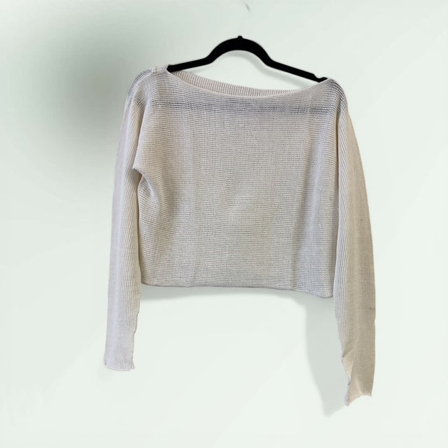 Short Sweater with Mock Hood