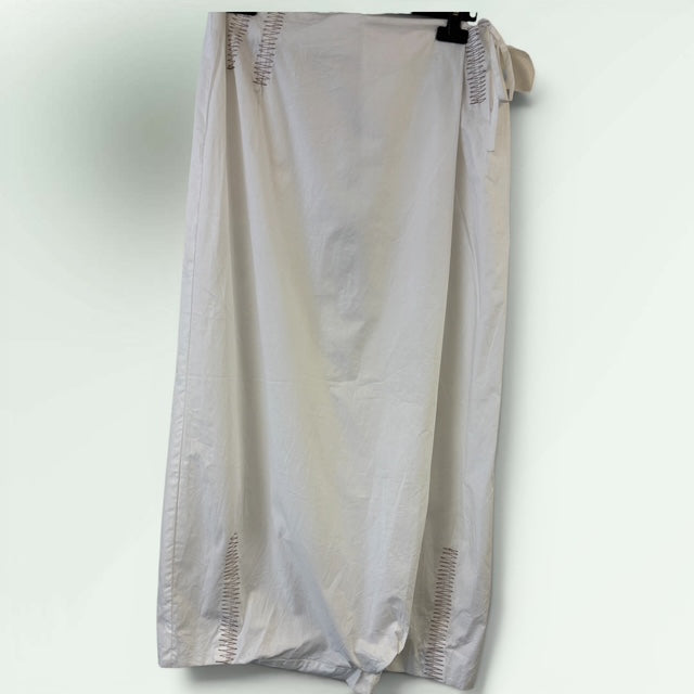 Mock Wrap waxed Linen Skirt Paolo Belluci