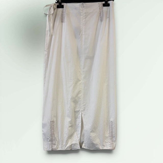 Mock Wrap waxed Linen Skirt Paolo Belluci