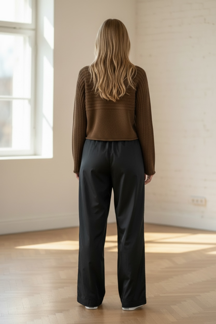 Draw String Waxed Linen Trousers Paolo Bellucci Style 67