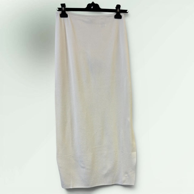 Knitted Long Skirt with Side Slit