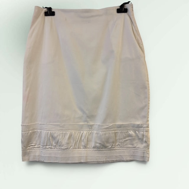 Short white Satin Skirt -Paolo Bellucci Style Quid 70