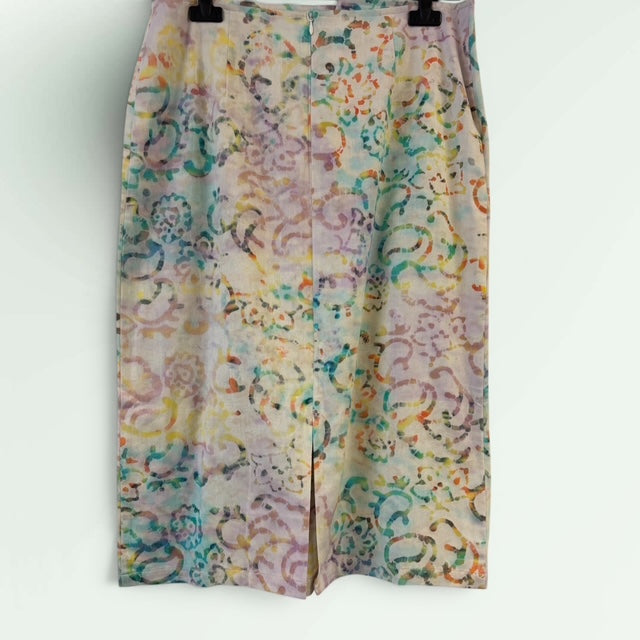 Circular Print Cotton Skirt - Paolo Belluci Style Pool 67a