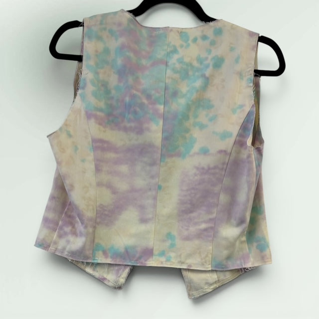 Water Print cropped cotton Waistcoat -Paolo Bellucci