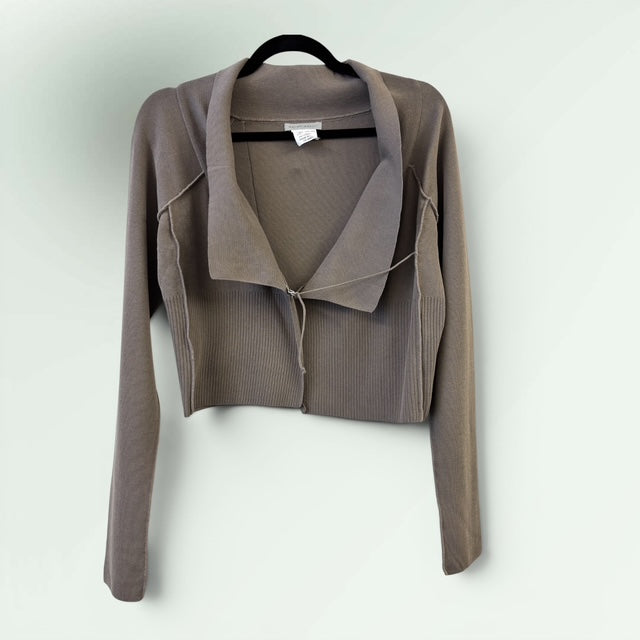 Sarah Pacini Cropped Cotton Cardigan