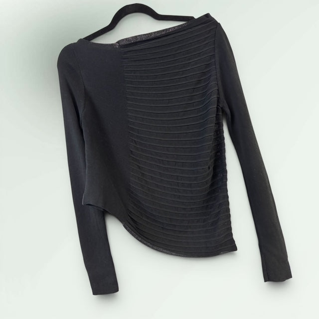 Asymmetric Sarah Pacini Ribbed Sweater