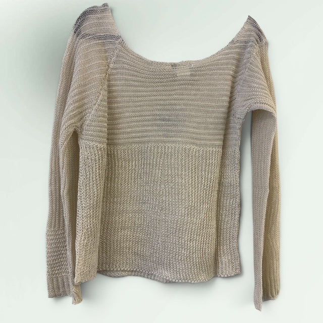 Sarah Pacini Linen Knit Sweater