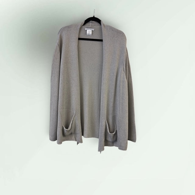 Sarah Pacini Edge-to-Edge Viscose Cardigan with Pockets