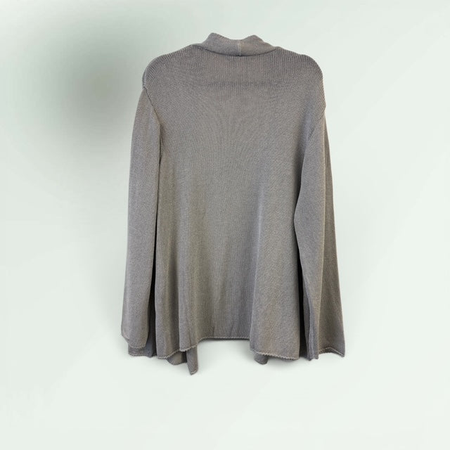Sarah Pacini Edge-to-Edge Viscose Cardigan with Pockets
