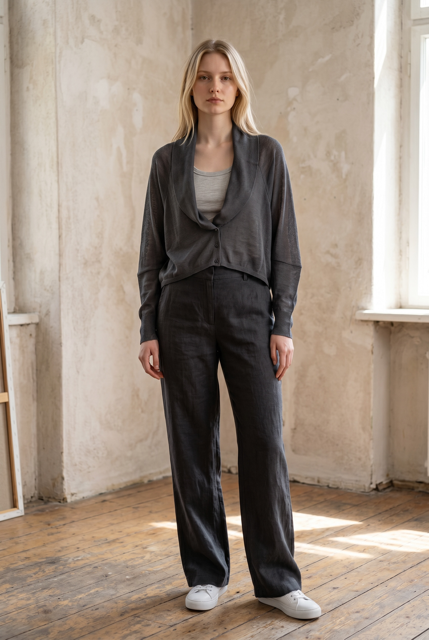 Contemporary Cropped Cardigan