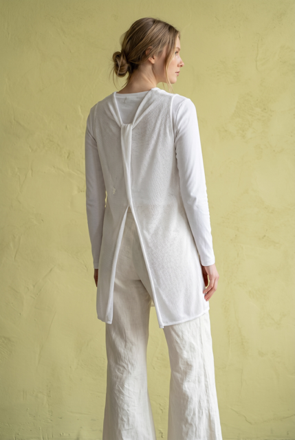 Contemporary Tabard with Ruched Front & Slit Back