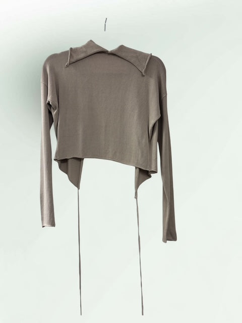 Viscose Knit Ballet Cardigan with Pin Detail