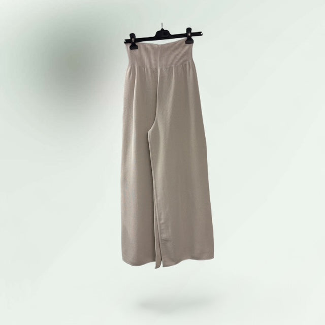 Knitted Pull-Up Elasticated Waist Trousers