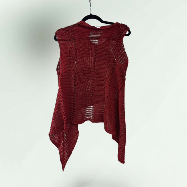 Crochet Knit Asymmetric Tunic