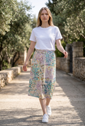 Circular Print Cotton Skirt - Paolo Belluci Style Pool 67a