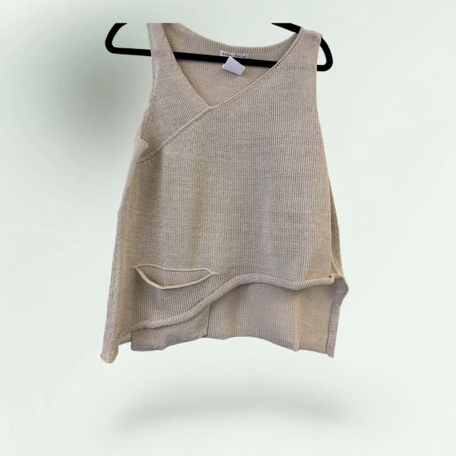 Contemporary Linen Knit Top