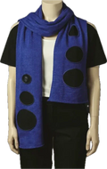 Two Tone scarf with burn out style No. Boogy 16 - Extravagance Fashion 