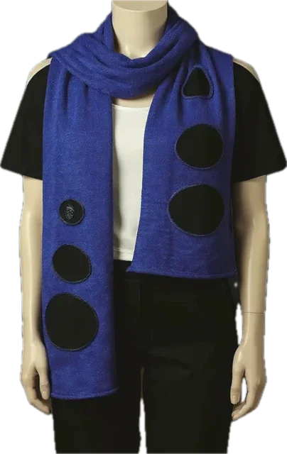 Two Tone scarf with burn out style No. Boogy 16 - Extravagance Fashion 