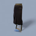 Contemporary Brown/Black Knit Maxi Skirt