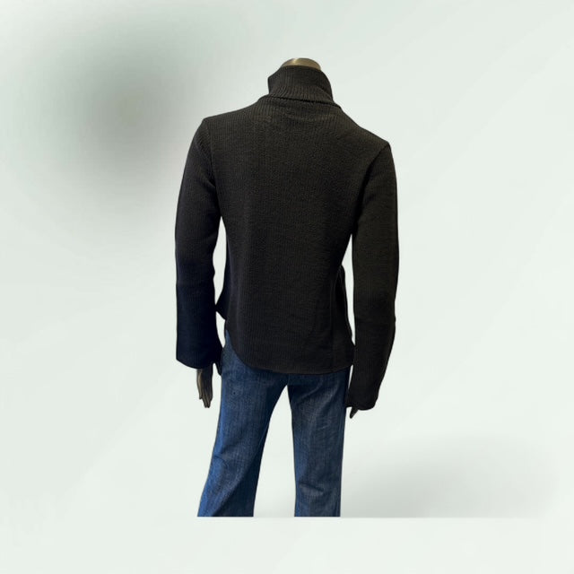 Asymmetric Zip Cardigan-Cham- Lunatisme - Extravagance Fashion 