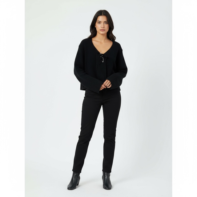 Women's Two-Piece Layered Cardigan Set - Extravagance Fashion 