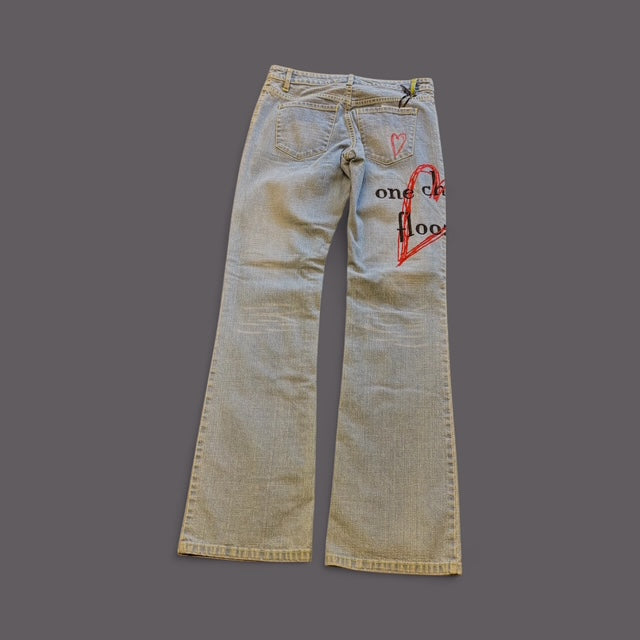Hand Painted Jeans - Extravagance Fashion 