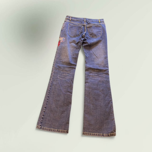 Hand Painted Jeans- Frida - Extravagance Fashion 