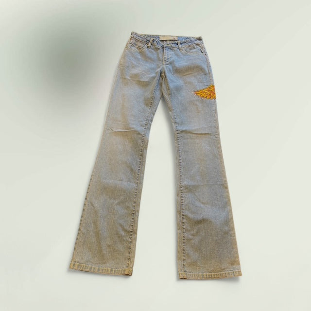 Hand Painted Jeans - Extravagance Fashion 