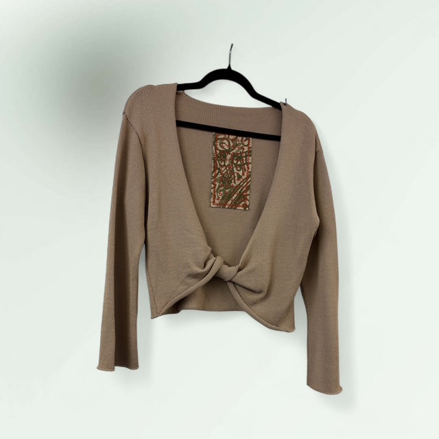 Women's Twist-Front Knot Cardigan Klussi-Lunatisme - Extravagance Fashion 