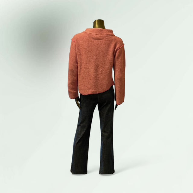 Back view of the Pink Cardigan