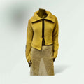 Asymmetric Mohair Zipped Cardigan style 1217 - Extravagance Fashion 