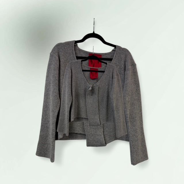 Women's Two-Piece Layered Cardigan Set - Extravagance Fashion 