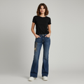 Jeans -Hand painted and embellised with sequins 