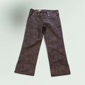 Women's Cropped Wide-Leg Jeans with Cuffed Hem 