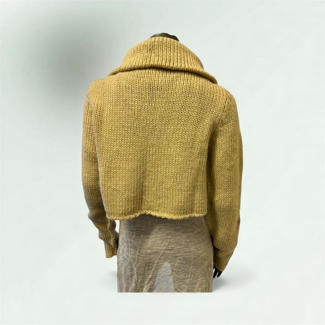 Asymmetric Mohair Zipped Cardigan style 1217 - Extravagance Fashion 