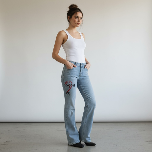 Hand Painted Jeans - Extravagance Fashion 