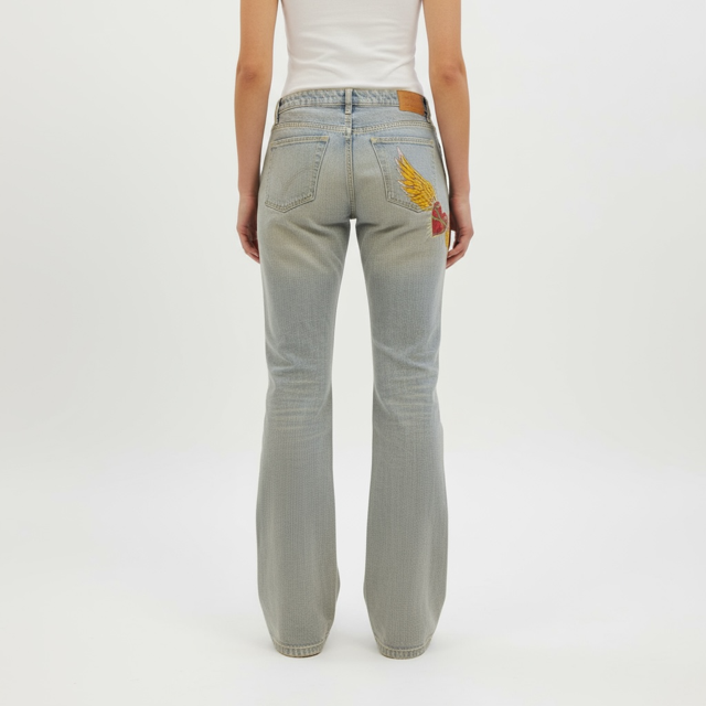 Hand Painted Jeans - Extravagance Fashion 