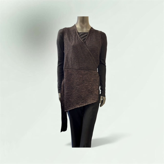 dusky pink gilet