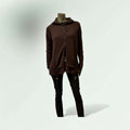 Dual Zip Jacket?cardigan with string and  Toggles 