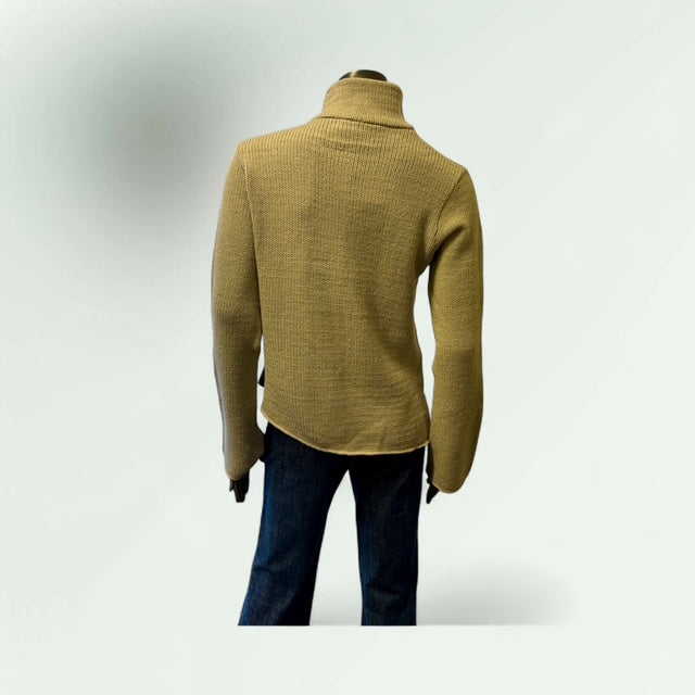 Asymmetric Zip Cardigan-Cham- Lunatisme - Extravagance Fashion 
