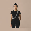 Model wearing  the Chain Accessory - Versatile Cross Body or Layered Necklace