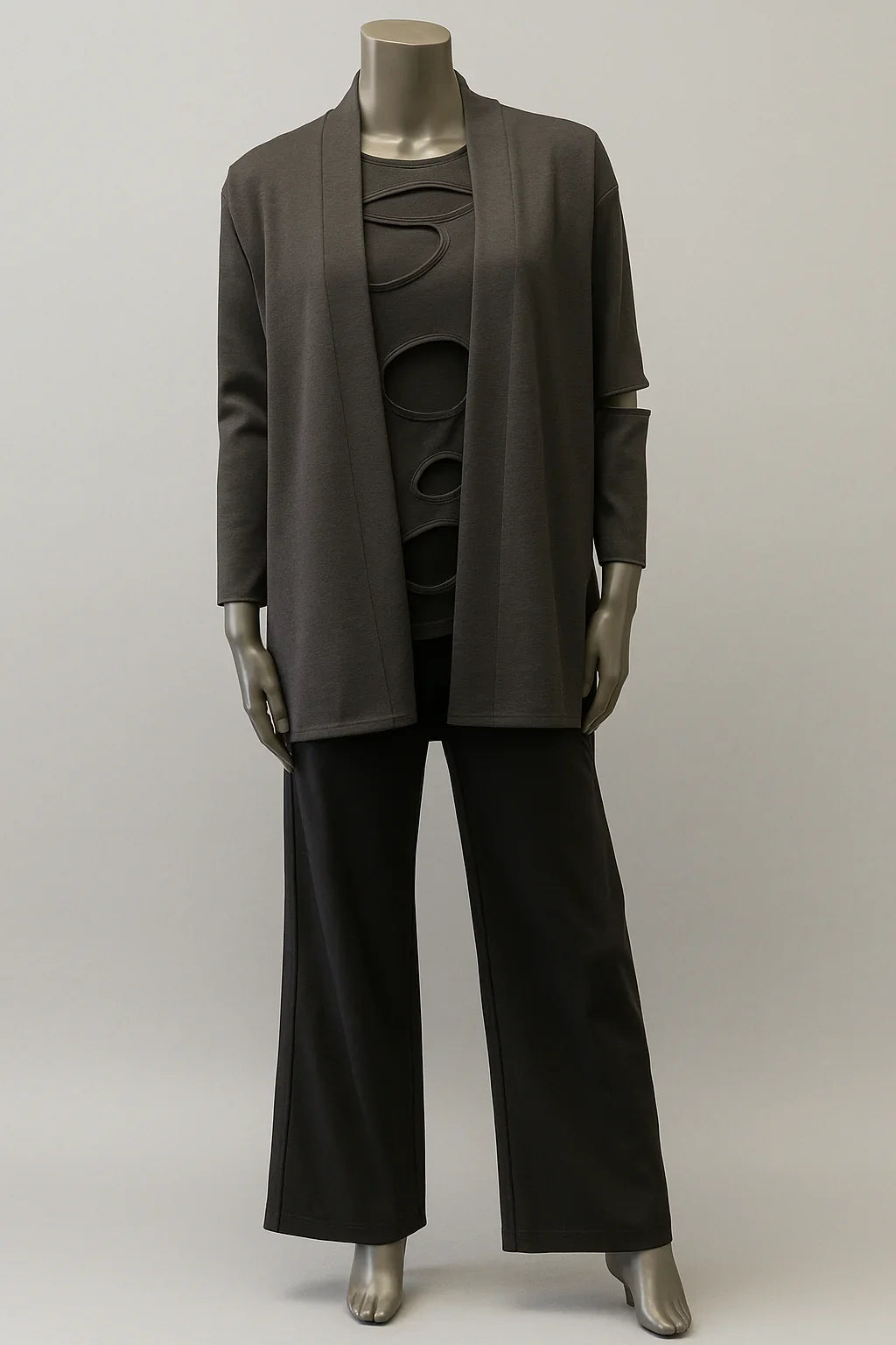 two tone blue black layered Tabard style No Boogy 14 - Extravagance Fashion 
