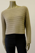 wide Ribbed boxy cropped Sweater Style no.boss 35 - Extravagance Fashion 